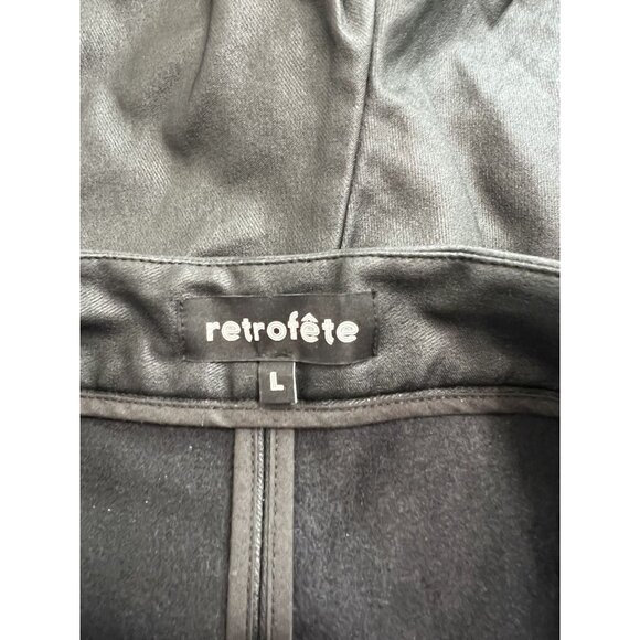 Retrofete Lara Faux Leather Ankle Zip Pants in Black - Picture 5 of 5